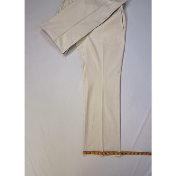 Brooks Brothers Advantage Chino Stretch Pants Womens High-Rise Sz 10 Ivory - Picture 10 of 12